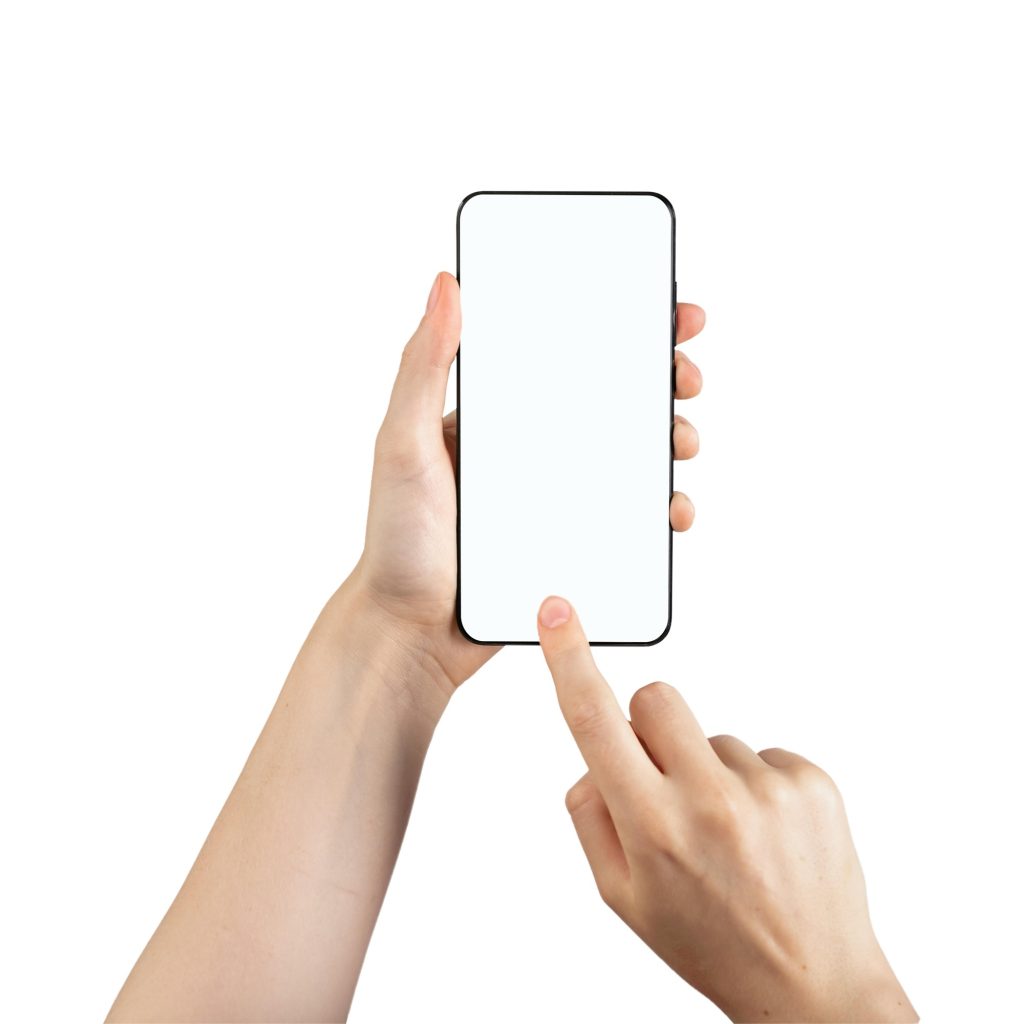 smartphone, mockup, telephone, touching, mobile phone, isolate